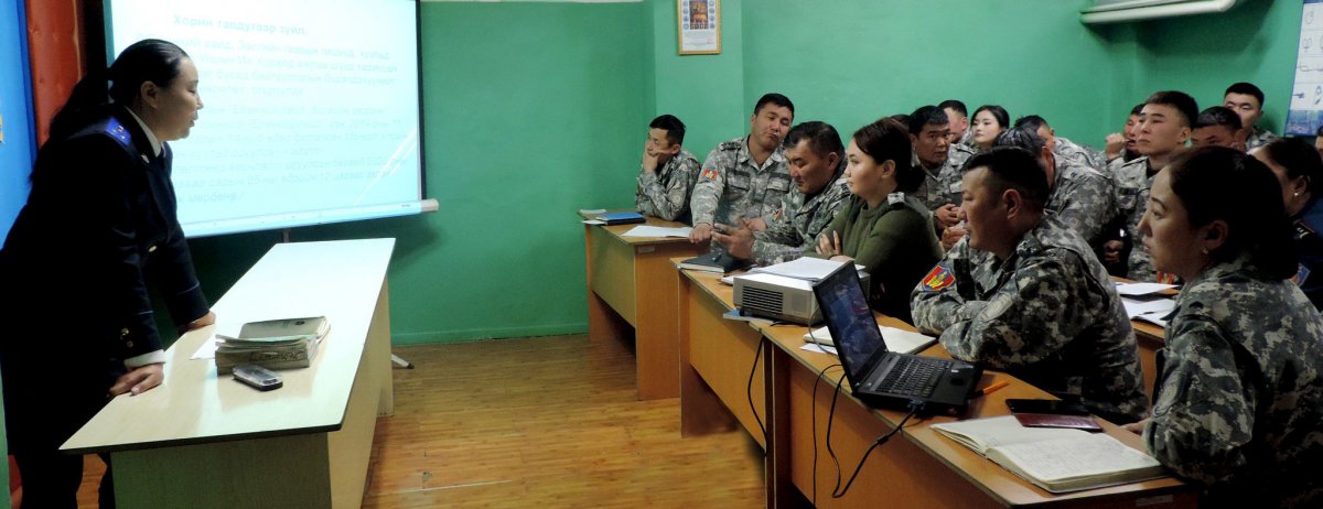 ПРОКУРОР:  Булган сум дахь Онцгой байдлын  ажилтан, албан хаагч нарт сургалт хийлээ